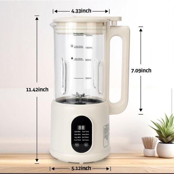 8 in 1 Nut Milk Maker Machine 40oz(1200ml) - Picture 11 of 14